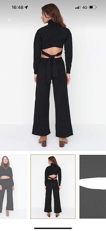 s Beden trendyol crop kazak