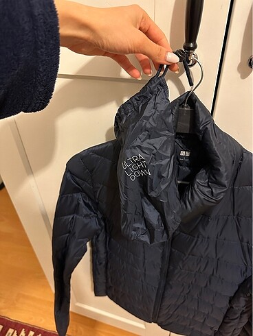 l Beden lacivert Renk uniqlo kaz tüyü mont