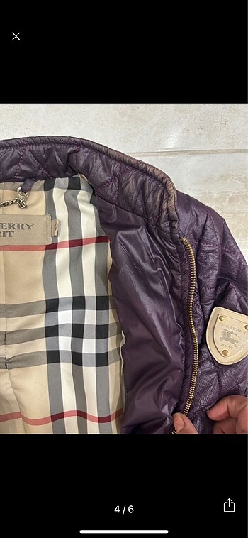 xs Beden mor Renk Burberry mont