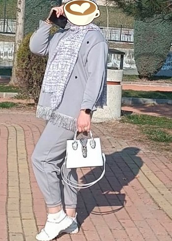 Gri Mini Kadın Takım Elbise