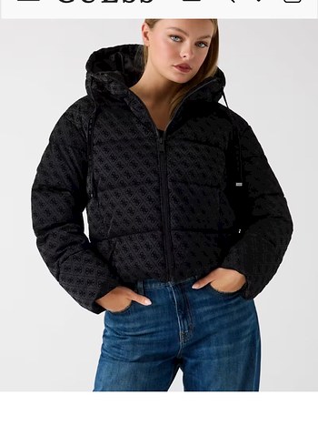 Guess Orjinal 36 beden siyah mont - Görsel 6
