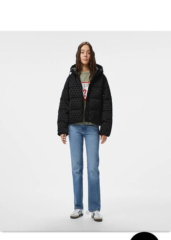 Guess Orjinal 36 beden siyah mont - Görsel 3