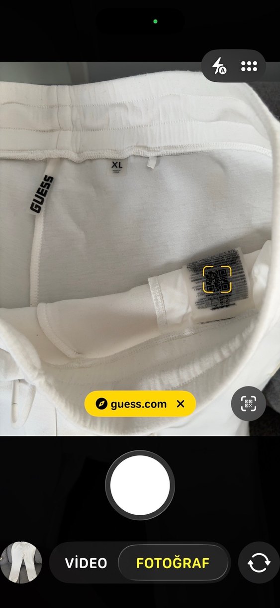 Guess Orjinal L beden beyaz eşofman altı - Görsel 5