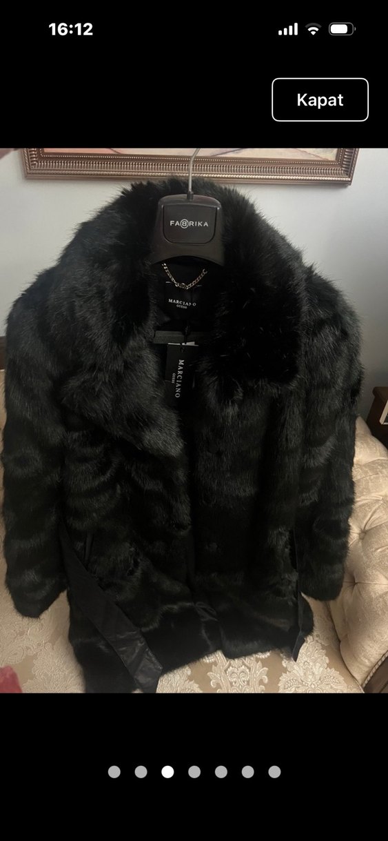 Guess Orjinal özel seri,Kürk Kaban - Görsel 5