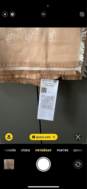 Beden camel Renk Guess eşarp,şal Orjinal