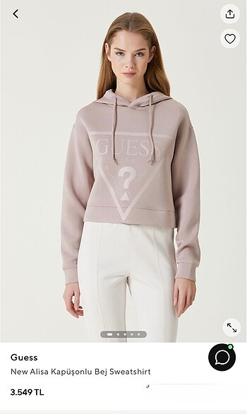 Guess Orjinal yeni sezon kadın S beden sewatshirt