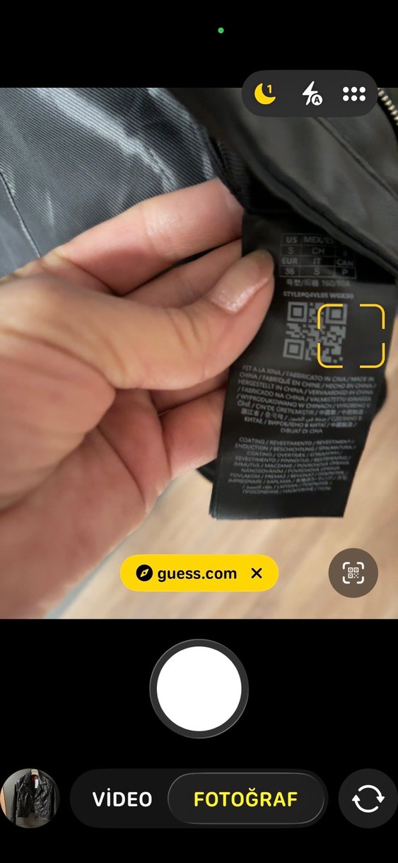 Guess Orjinal deri ceket - Görsel 3