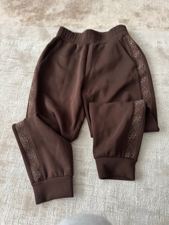 Guess Kadın Orjinal Kahverengi Eşofman Altı - Görsel 3