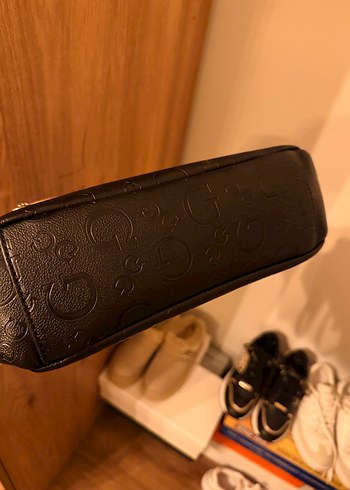 Zincir Detaylı Siyah Guess Deri Kadın Çanta - Görsel 7