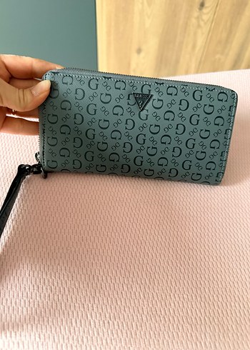 Guess G Desenli Orjinal, yeni Gri Deri Kadın Cüzdan - Görsel 6