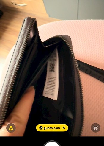 Guess G Desenli Orjinal, yeni Gri Deri Kadın Cüzdan - Görsel 2