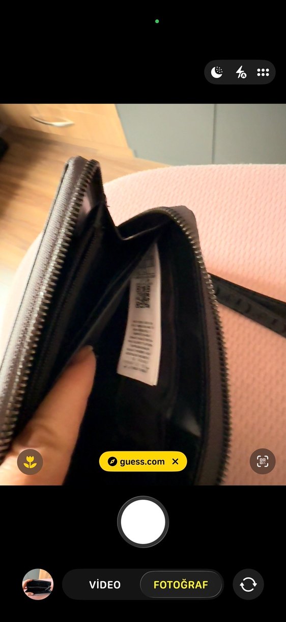 Guess G Desenli Orjinal, yeni Gri Deri Kadın Cüzdan - Görsel 2