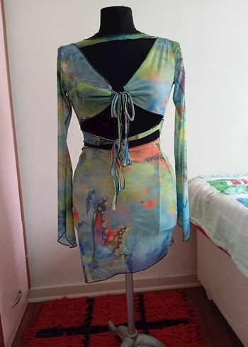 Erkek Haki Street Wear Rozet - Görsel 2