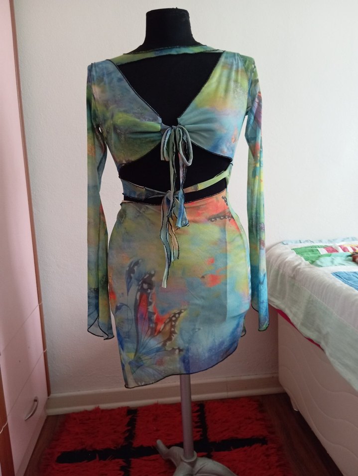 Erkek Haki Street Wear Rozet - Görsel 2