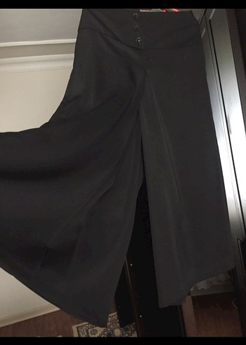 Siyah Drapeli Uzun Kadın Etek - Görsel 2