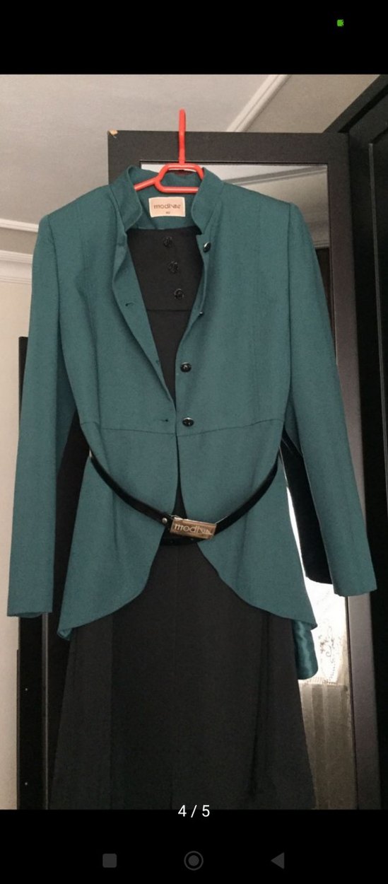 Siyah Drapeli Uzun Kadın Etek - Görsel 4