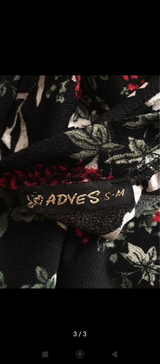 Bordo Çiçek Desenli Bohem Uzun Elbise - Görsel 3