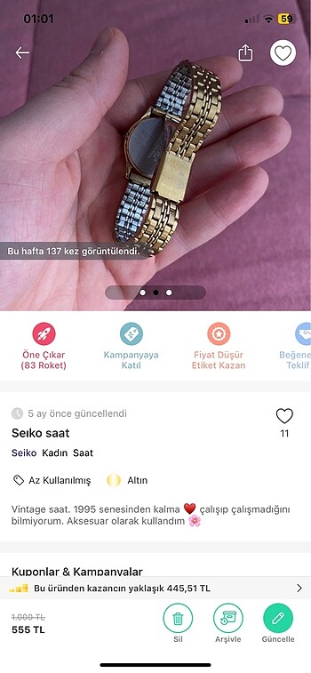 Seiko Seıko saat