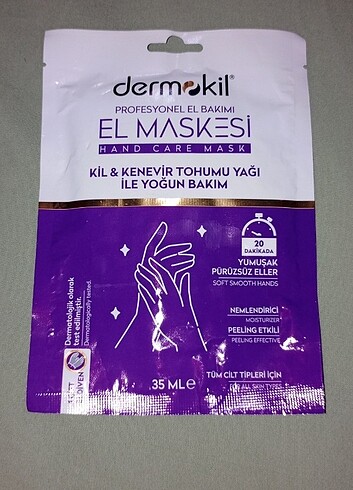 dermokil kil peeling etkili el maskesi