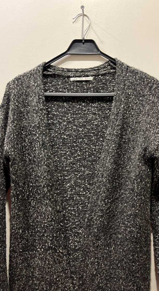 Siyah kırçıllı kadın hırka - Görsel 2