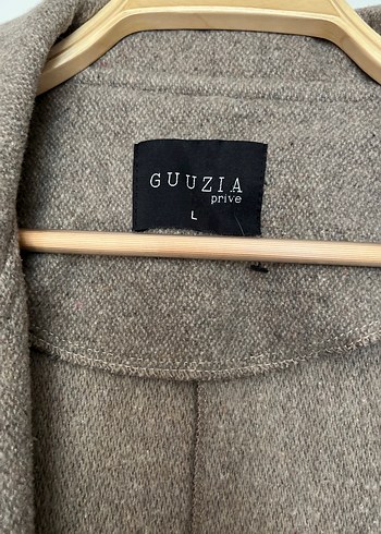 Düğmesiz Uzun Kahverengi Kadın Palto - Görsel 8