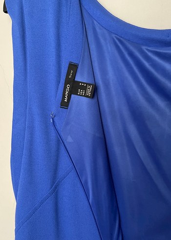 Mavi Midi Kadın Elbise - Görsel 5