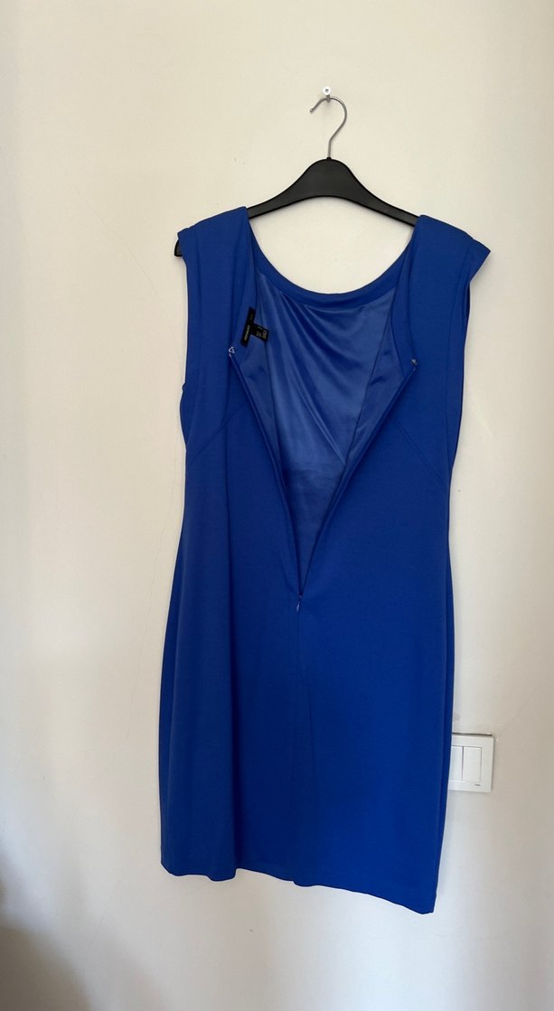 Mavi Midi Kadın Elbise - Görsel 4