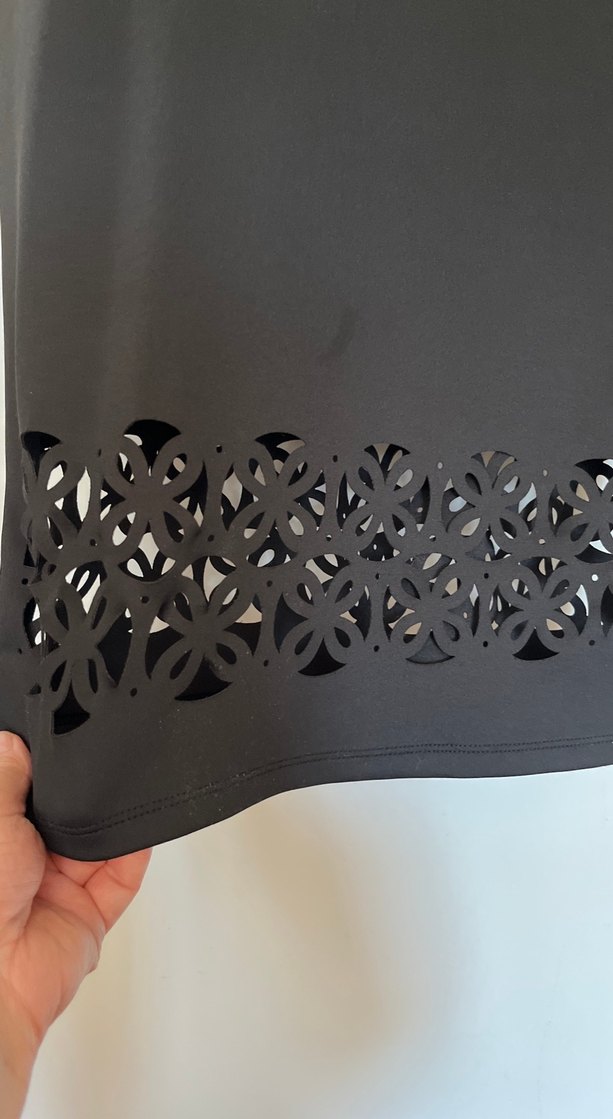 Siyah Askılı Midi Giyim Elbise - Görsel 4