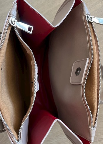 Bej Deri Kadın Omuz Çantası Inc - Görsel 6