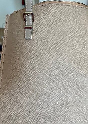 Bej Deri Kadın Omuz Çantası Inc - Görsel 7