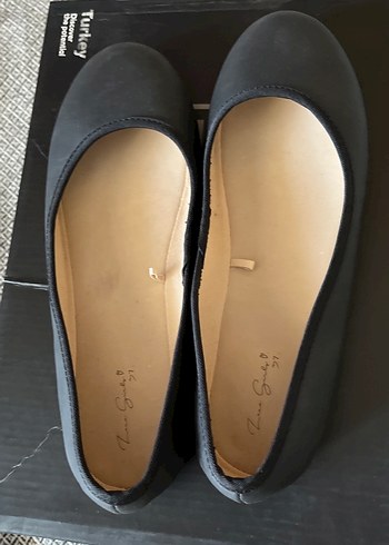 Siyah Blok Topuklu Kadın Babet - Görsel 6