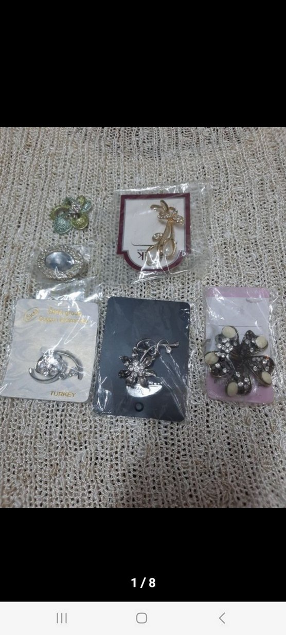 İşlemeli Payetli Broşlar - Görsel 2