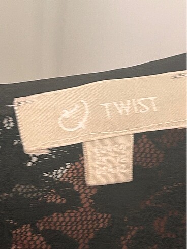 40 Beden Twist 40 beden siyah dantelli elbise