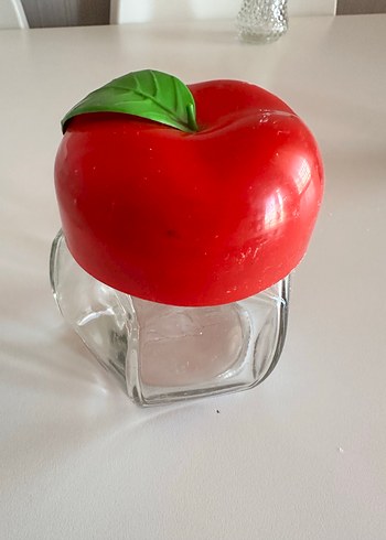 Zara Home Vintage Kırmızı Elma Şeklinde kavanoz