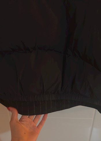 Siyah Fermuarlı Kadın Kışlık Mont - Görsel 7