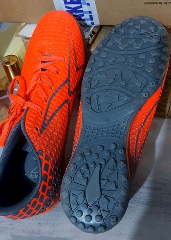 Turuncu Yılan Desenli Erkek Futbol Ayakkabısı - Görsel 5