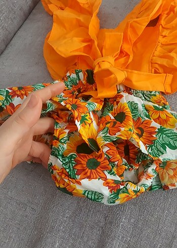 Renkli Bebek Kız Takımı Fırfırlı - Görsel 4