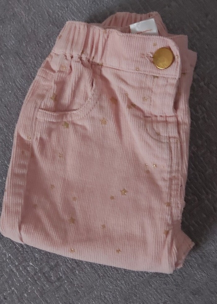Soobe marka kız bebek 15-18 ay somon rengi pantolon hiç kullanıl - Görsel 2