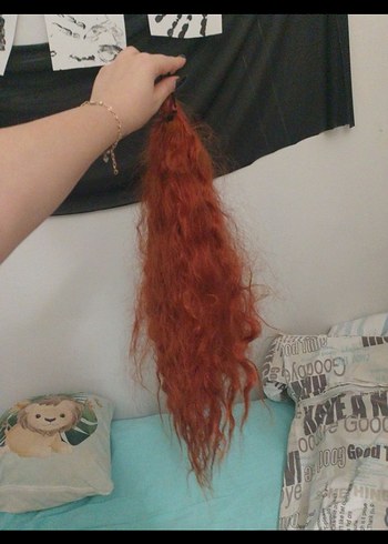 Bakır At Kuyruğu Takma Saç Aksesuarı Peruk - Görsel 2