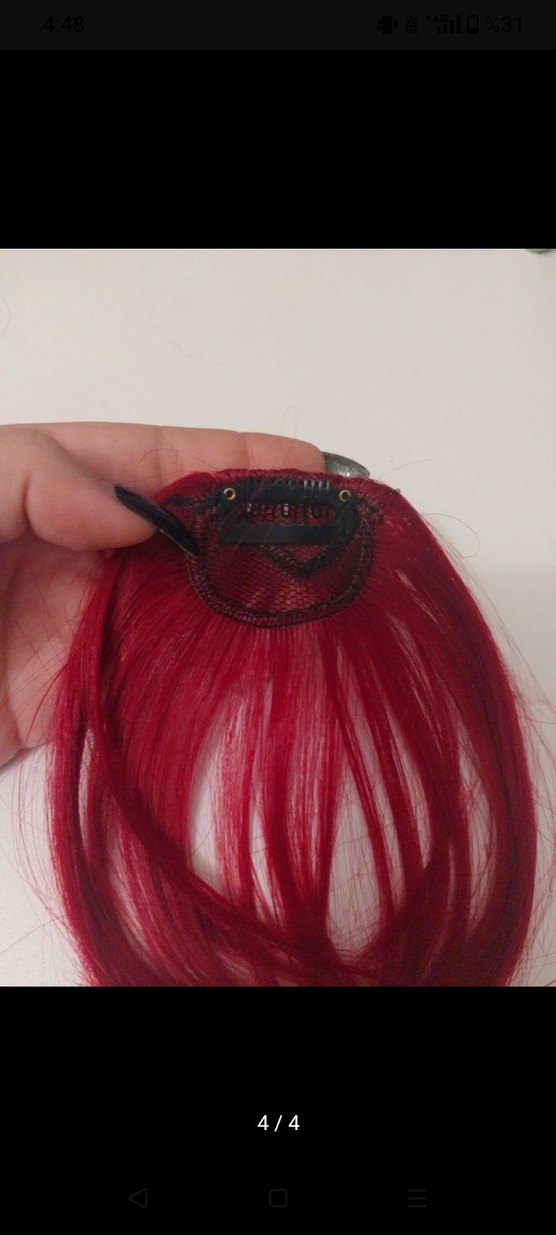 Kızıl Kahkül Gotik Saç Aksesuarı - Görsel 4