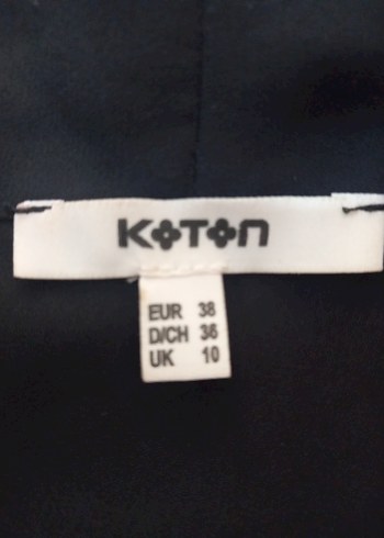 Koton Koton Siyah Kadın Kısa Kollu