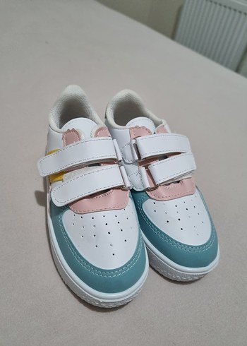 Kız Çocuk Çok Renkli Cırt Cırtlı Spor Ayakkabı - Görsel 5