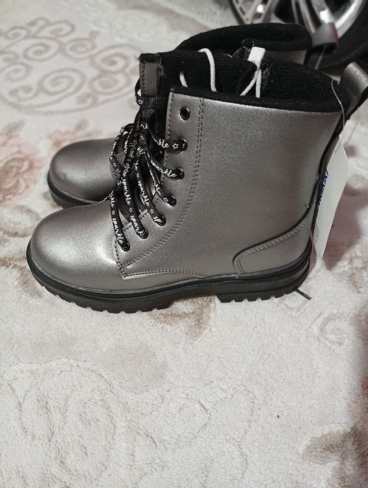 Gri Street Style Kadın Botları - Görsel 2