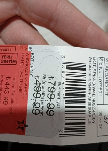 Gri Zincir Detaylı Yüksek Topuklu Street Bot - Görsel 3