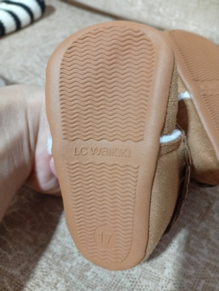 Kahverengi Süet Kürklü Erkek Bebek Ayakkabısı - Görsel 3