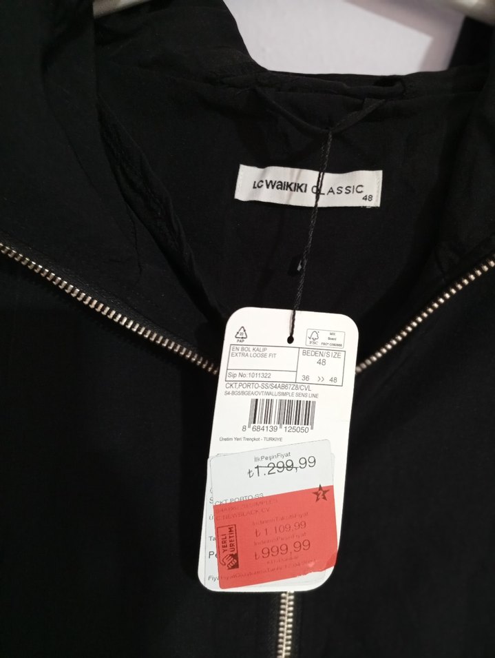 Kadın Siyah kapüşon ferace - Görsel 4