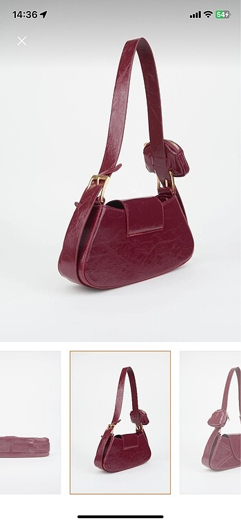 Beden bordo Renk Cherry red çanta