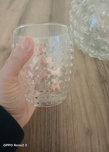 Beden beyaz Renk Mudo sürahi ve 6 adet bardak