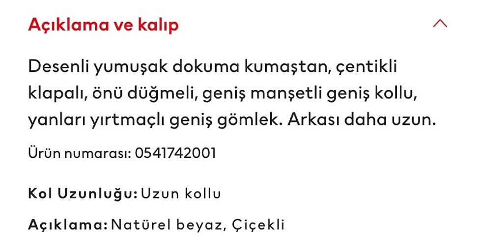 H&M Hm çiçekli gömlek
