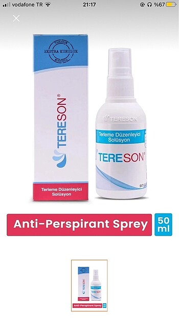 Diğer Tereson sıfır kutusundadır